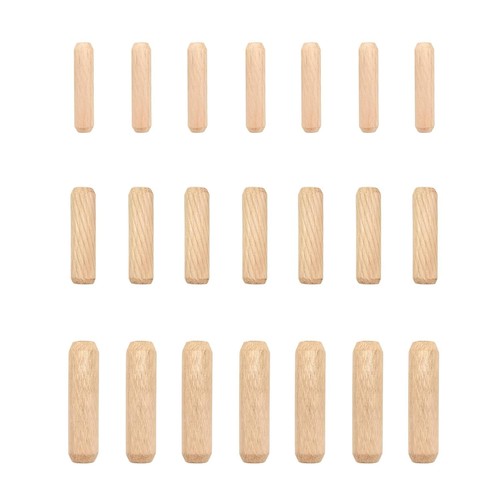 Pcs wooden dowels assorted - 21,